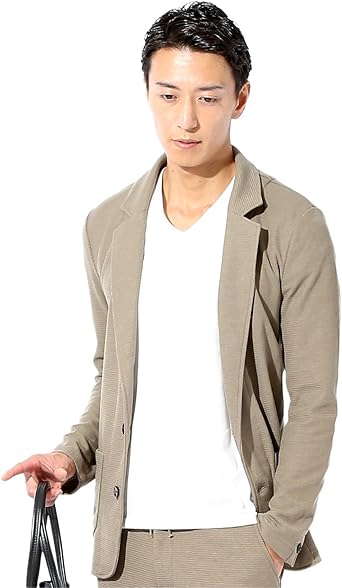 カジュアルジャケット Amazon | [MENZ-STYLE] テーラードジャケット 立襟 メンズ 冬 春